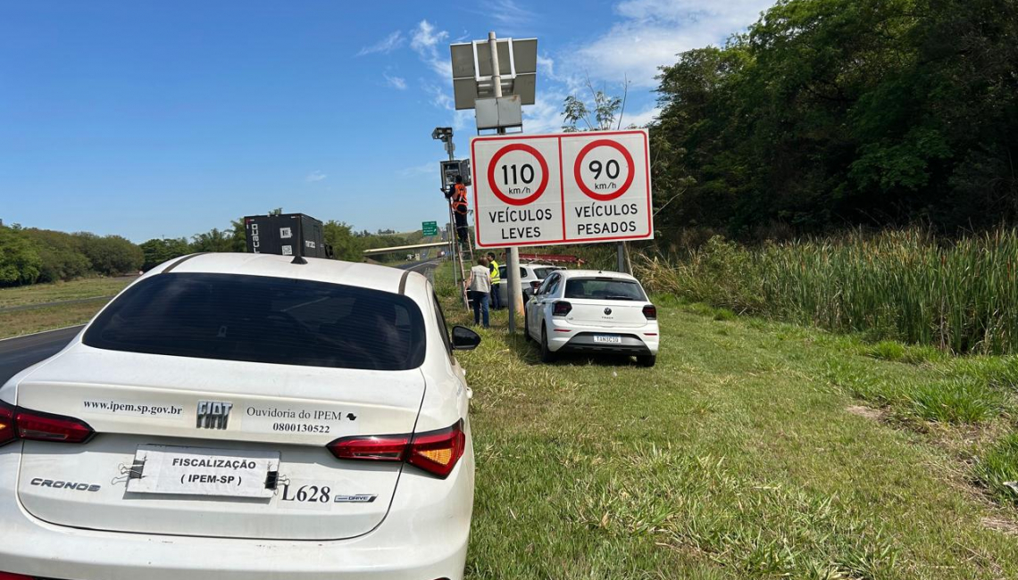 Em Catanduva, Catiguá e Uchoa, Ipem-SP verifica radares na rodovia SP 310